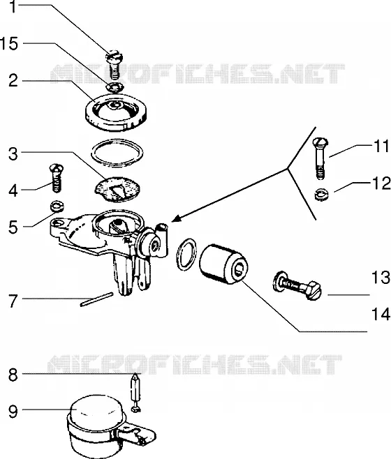 Pieces composant le carburateur