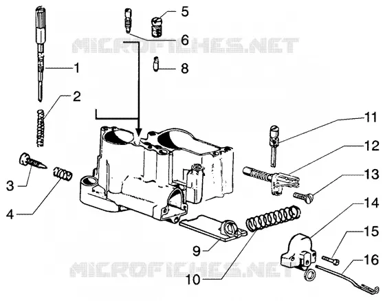 Pieces composant le carburateur