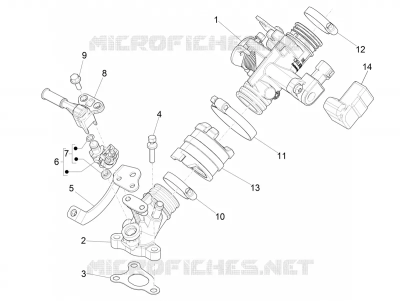 Boitier papillon - Injecteur - Pipe d'admission