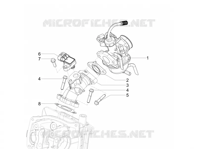 Carburateur complet - Raccord d'admission
