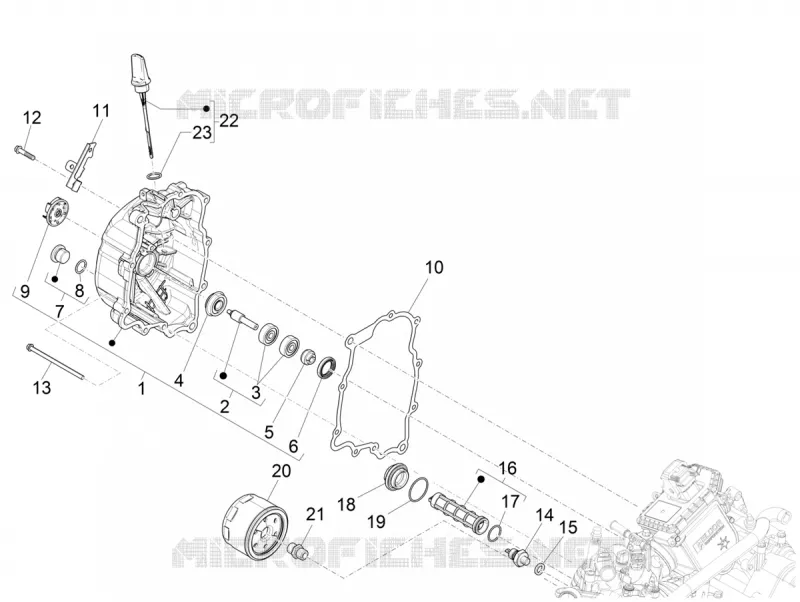 CARTER VOLANT MAGNETIQUE - FILTRE A HUILE