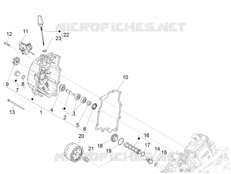 CARTER VOLANT MAGNETIQUE - FILTRE A HUILE