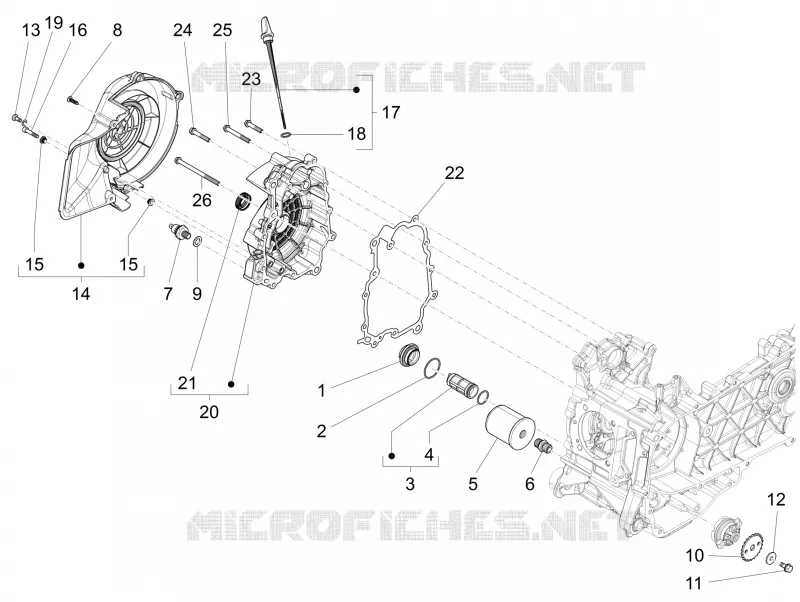 CARTER VOLANT MAGNETIQUE - FILTRE A HUILE