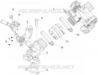 Boitier papillon - Injecteur - Pipe d'admission
