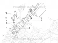 Boitier papillon - Injecteur - Pipe d'admission