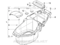 Logement casque - Dessous de selle