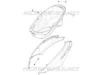 Logement casque - Dessous de selle