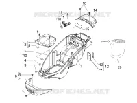 Logement casque - Dessous de selle
