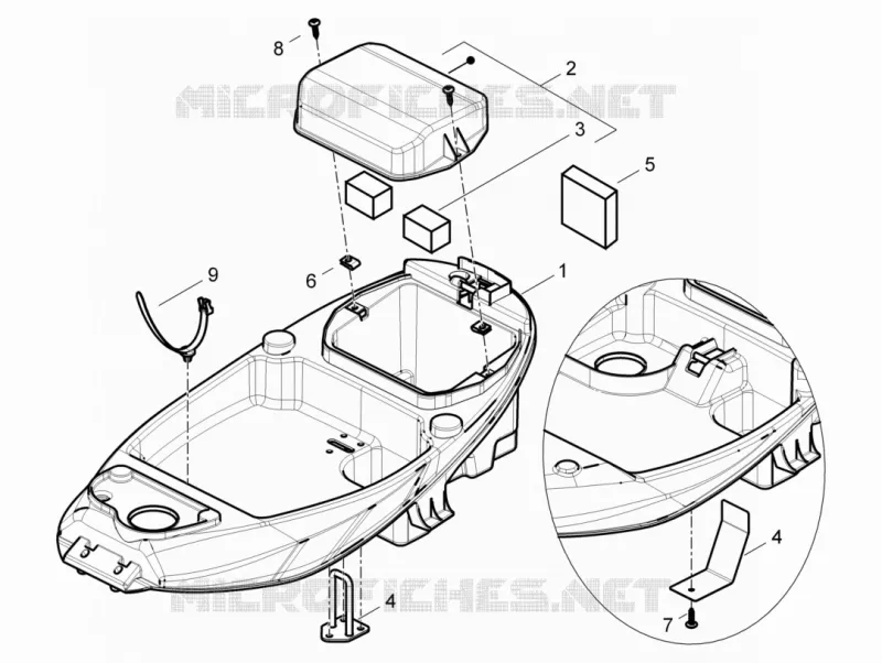 Logement casque - Dessous de selle
