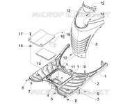 Protection centrale - Repose-pieds