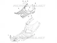 Protection centrale - Repose-pieds