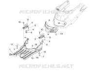 Protection centrale - Repose-pieds