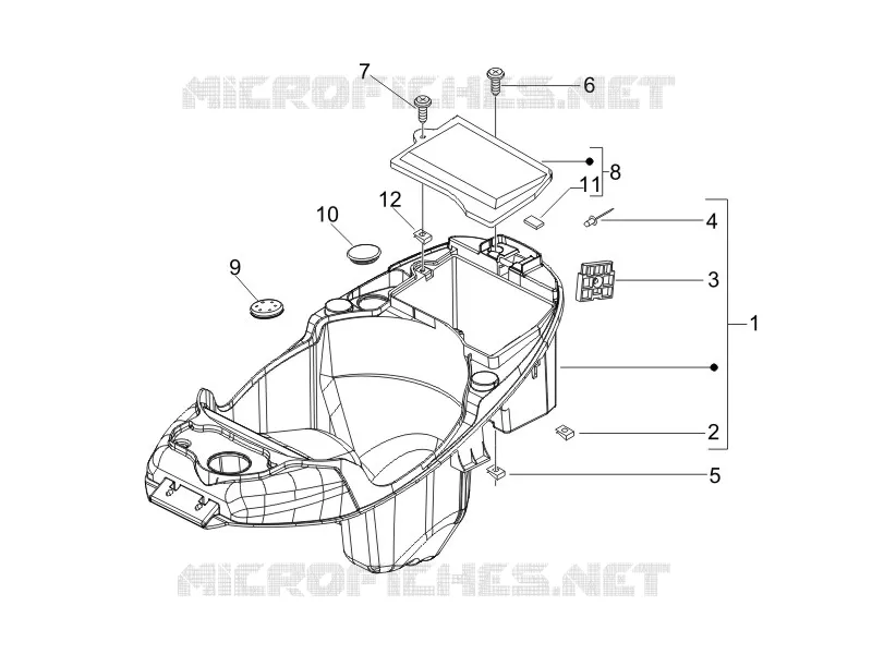 Logement casque - Dessous de selle