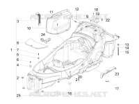 Logement casque - Dessous de selle