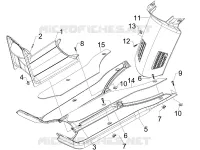 Protection centrale - Repose-pieds