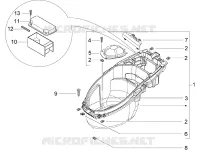 Logement casque - Dessous de selle