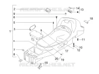 Logement casque - Dessous de selle