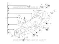 Logement casque - Dessous de selle