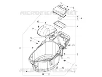 Logement casque - Dessous de selle