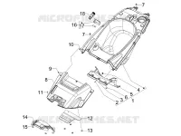 Logement casque - Dessous de selle