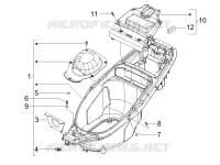 Logement casque - Dessous de selle