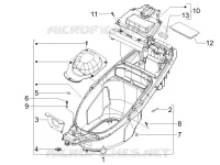 Logement casque - Dessous de selle