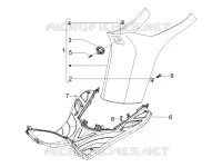 Protection centrale - Repose-pieds