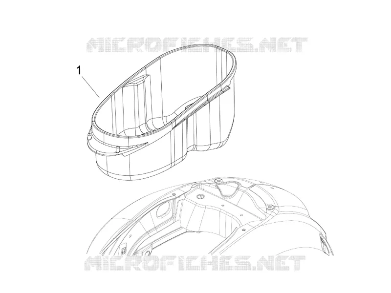 Logement casque - Dessous de selle