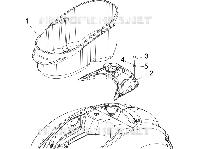 Logement casque - Dessous de selle