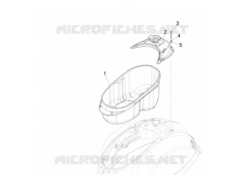 Logement casque - Dessous de selle