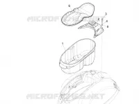 Logement casque - Dessous de selle