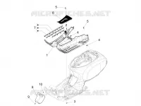 Protection centrale - Repose-pieds