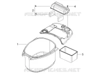 Logement casque - Dessous de selle