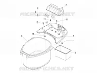 Logement casque - Dessous de selle