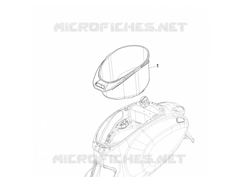 Logement casque - Dessous de selle