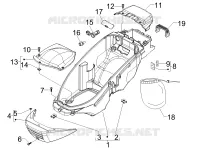 Logement casque - Dessous de selle
