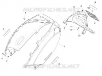 Couvercle arrière - Pare-boue