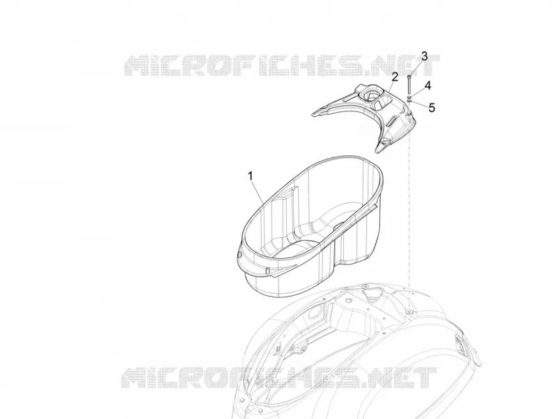 Logement casque - Dessous de selle