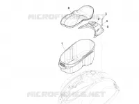 Logement casque - Dessous de selle