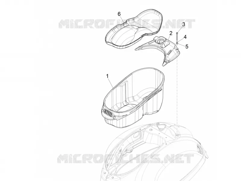 Logement casque - Dessous de selle