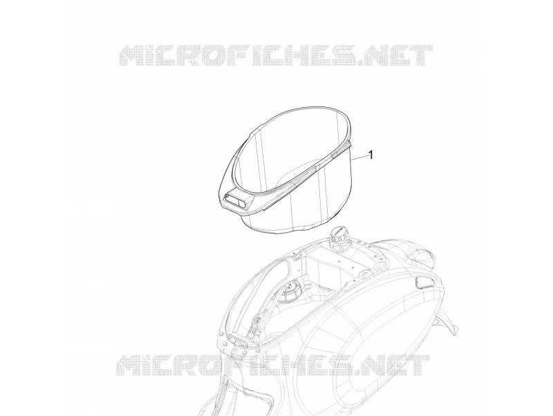Logement casque - Dessous de selle