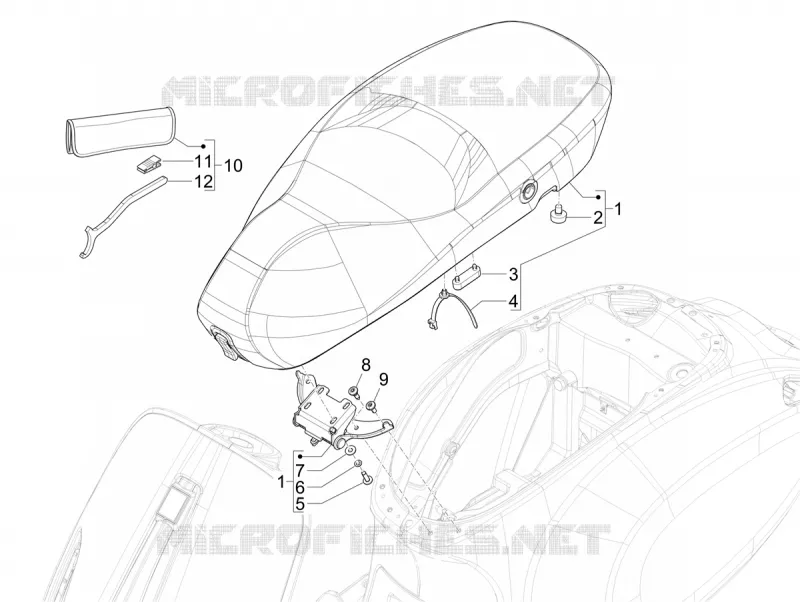 Selle - trousse d'outilis