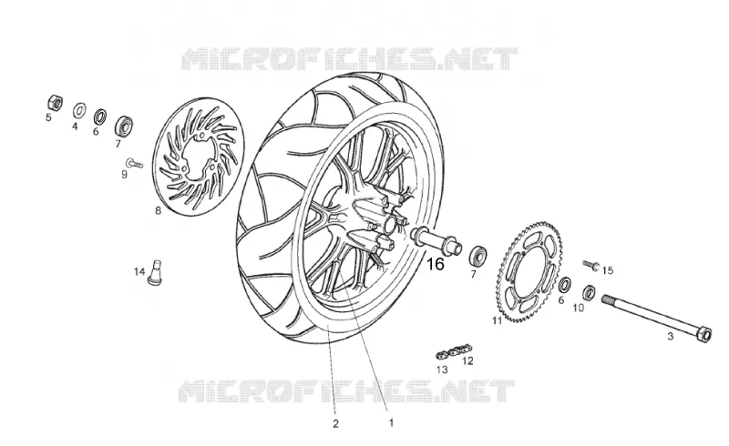 Roue arrière