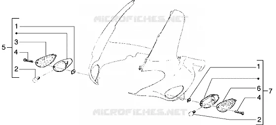 Front direction indicators