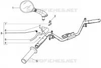 Pieces composant le guidon