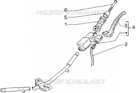 Pieces composant le guidon