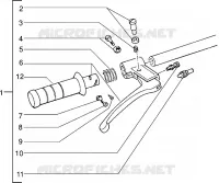 Pieces composant le guidon