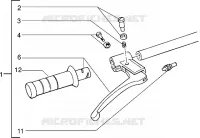 Pieces composant le guidon