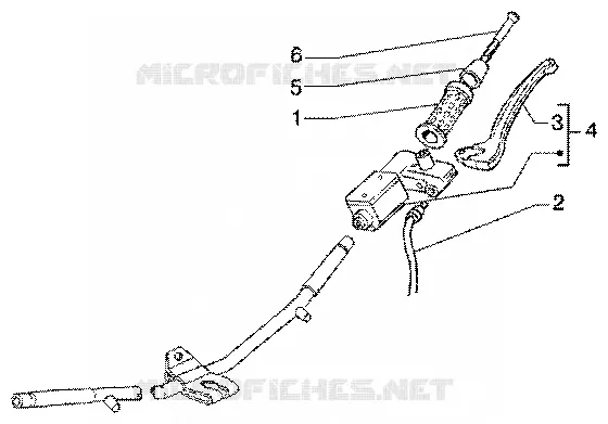 Pieces composant le guidon