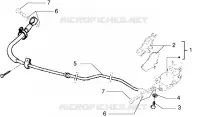 Rear brake piping-Rear breke caliper